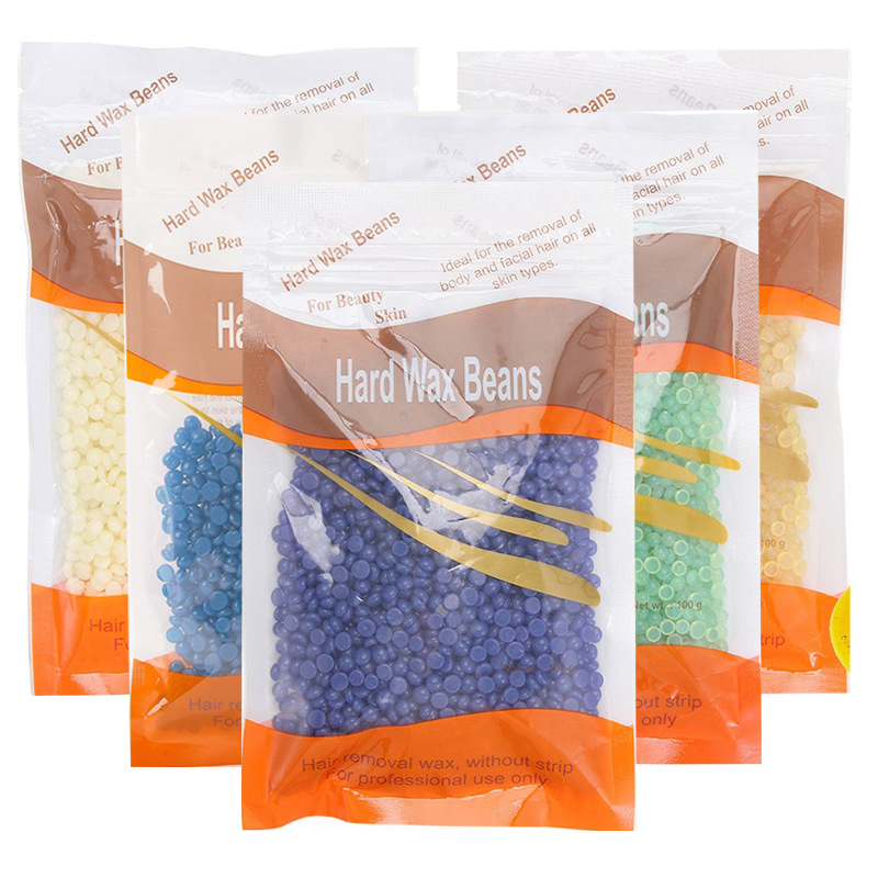 脱毛蜡硬蜡 Hard Wax Beans 100g 低敏配方免纸脱毛全身适用跨境