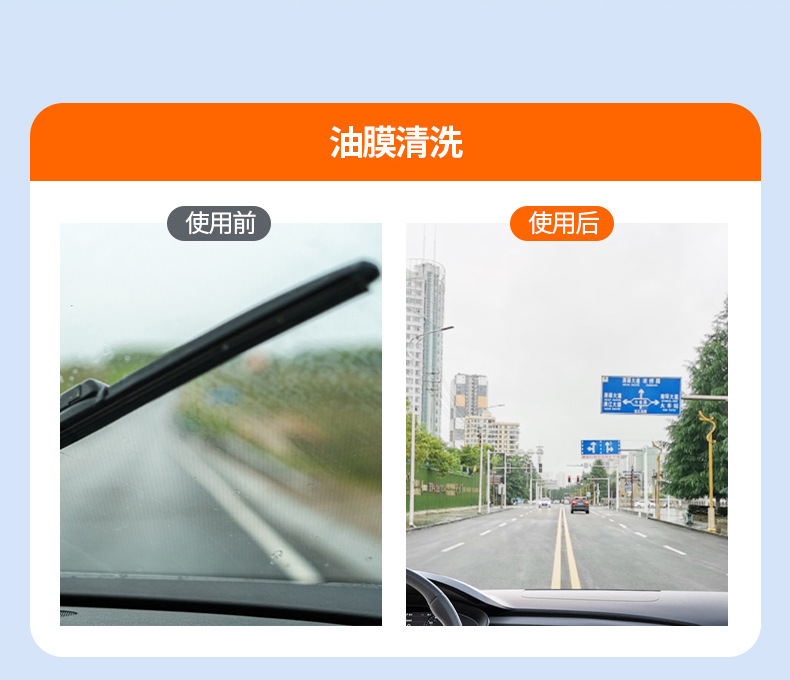 Car Winter Concentrated Wiper Fluid Antifreeze Glass Cleaner for Temperatures Below -30 Degrees, Powerful Oil Film Remover