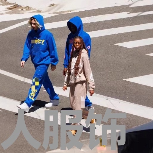 欧米の越境秋冬高街運動の潮牌のヒップホップの歌手の同じアルファベットの蜘蛛の巣の55連の帽子のシャツの衛衣のズボン|undefined