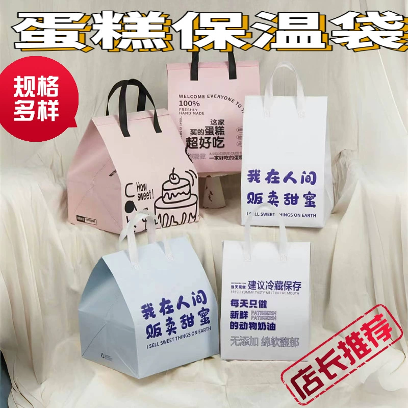 Одноразовая изолированная сумка, специальный ланч-бокс на вынос, ланч-бокс из алюминиевой фольги, очень большая коммерческая холодильная сумка для торта, портативная оптовая продажа