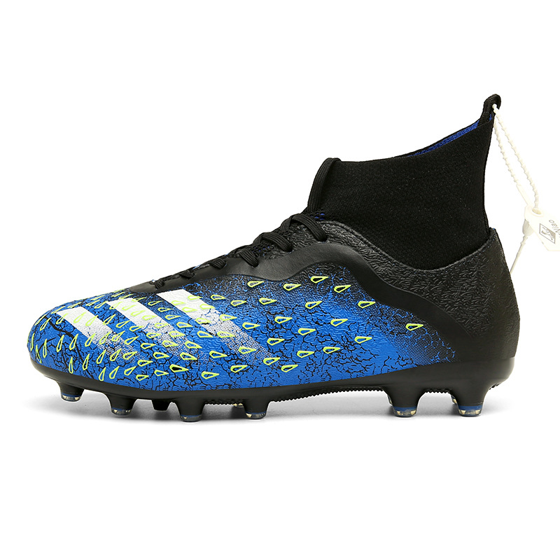 2022 transfronterizo más el tamaño Nuevo FGTF transpirable de los hombres de alta superior de uñas largas y cortas zapatos de fútbol zapatos de entrenamiento de hierba zapatos de fútbol