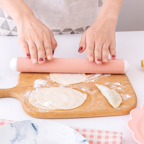 E631 dumpling wrapper rolling pin household large rolling pin baking non-stick noodle rolling pin roller rolling pin