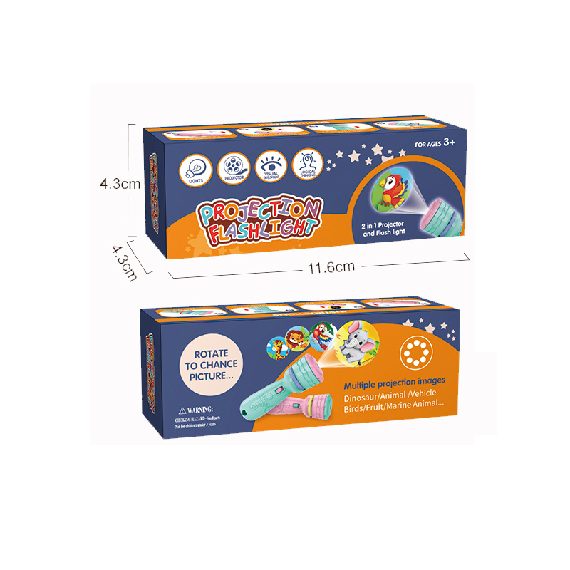 Ciencia y Educación DE LOS NIÑOS juguete cognitivo dinosaurio animal proyección linterna 48 sombra 6 unidades