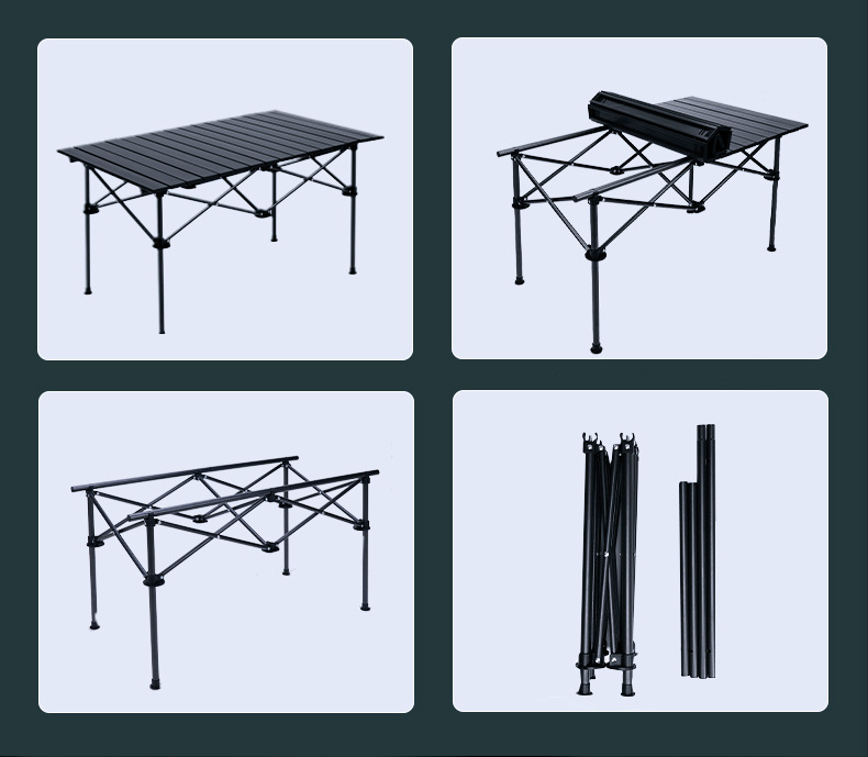 户外折叠桌超轻铝合金便携式蛋卷桌露营烧烤野餐桌子钓鱼野炊装备详情14