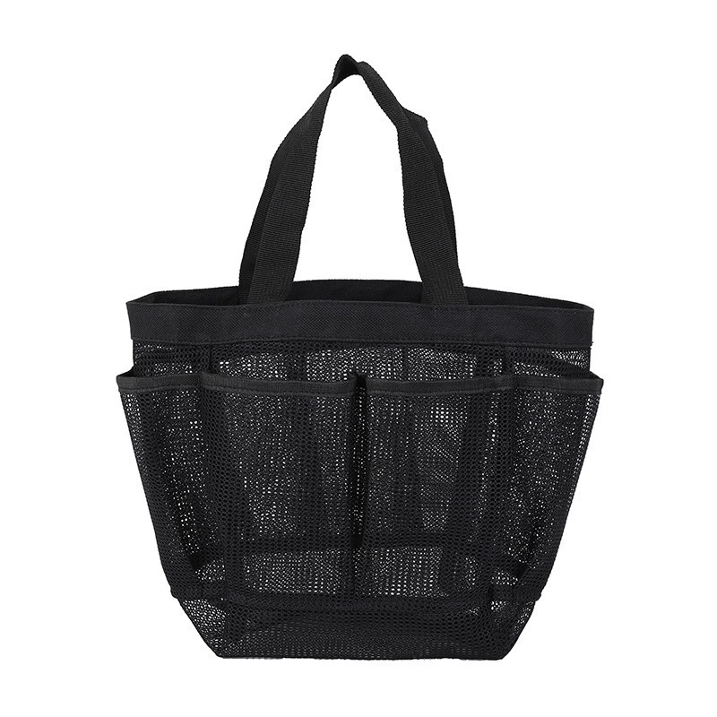 Переносная сумка-органайзер для пляжа GENS Handheld Beach Organizer Bag for Travel, Gym & Cosmetic Storage — Black, ручка переноски или двойные ручки