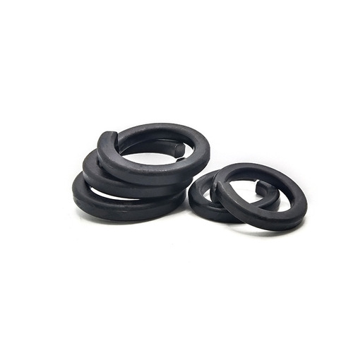 High strength black spring washer open type washer elastic washer gasket M3M4M5M6M8-M48 spring washer