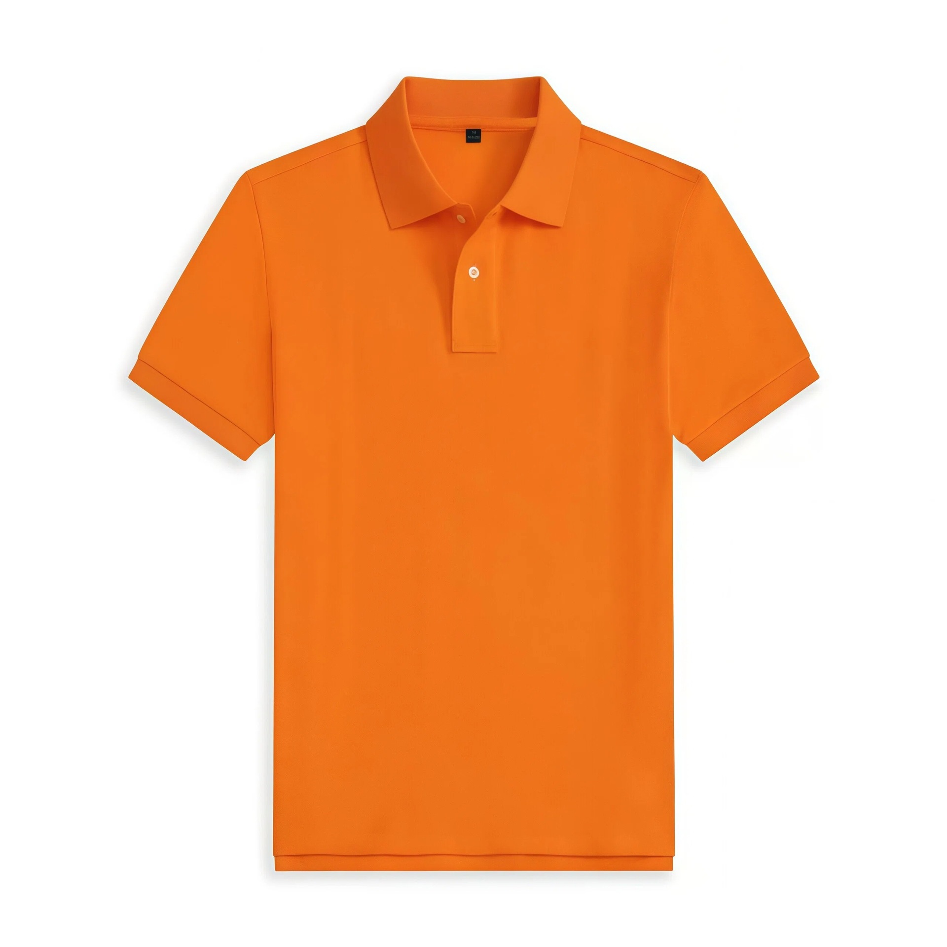 Camisa Polo de Manga Corta para Hombre de Poliéster, Transpirable para Verano