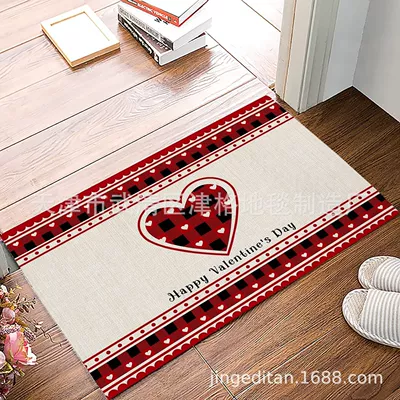 kart absorbent door mat – Avtomobil döşəmə paspasları - valentines-day-style-4-40cm60cm