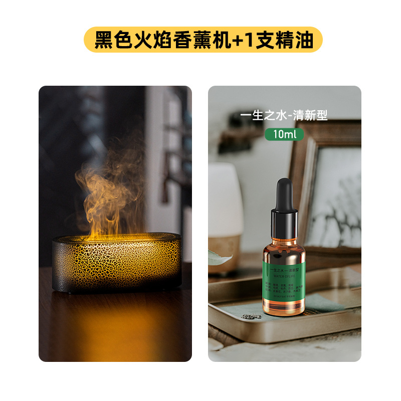 DQ709A MINI negro + una botella de aceite esencial (tipo fresco)