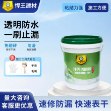 悍王透明防水胶免砸砖鱼池外墙窗台卫生间专用天冬聚脲防水涂材料