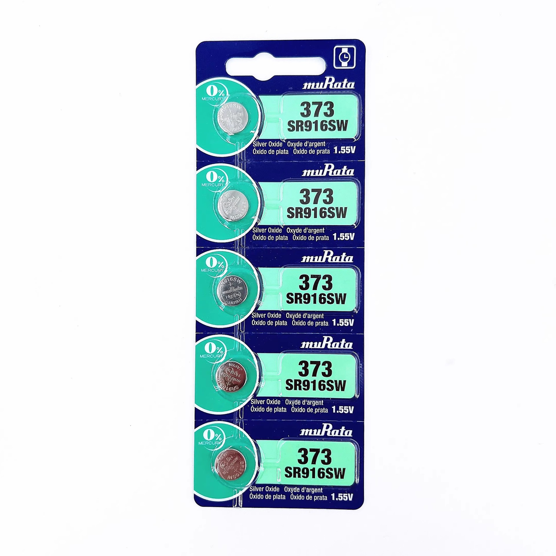 卡装村田muRataSR916SW/373石英手表氧化银进口纽扣电池1.55V电子