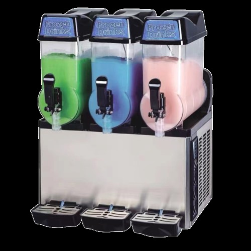 Máquina automática de nieve de tres cilindros, máquina de fusión de nieve, máquina de fusión de nieve, máquina de bebida fría y máquina de bebida de jugo comercial