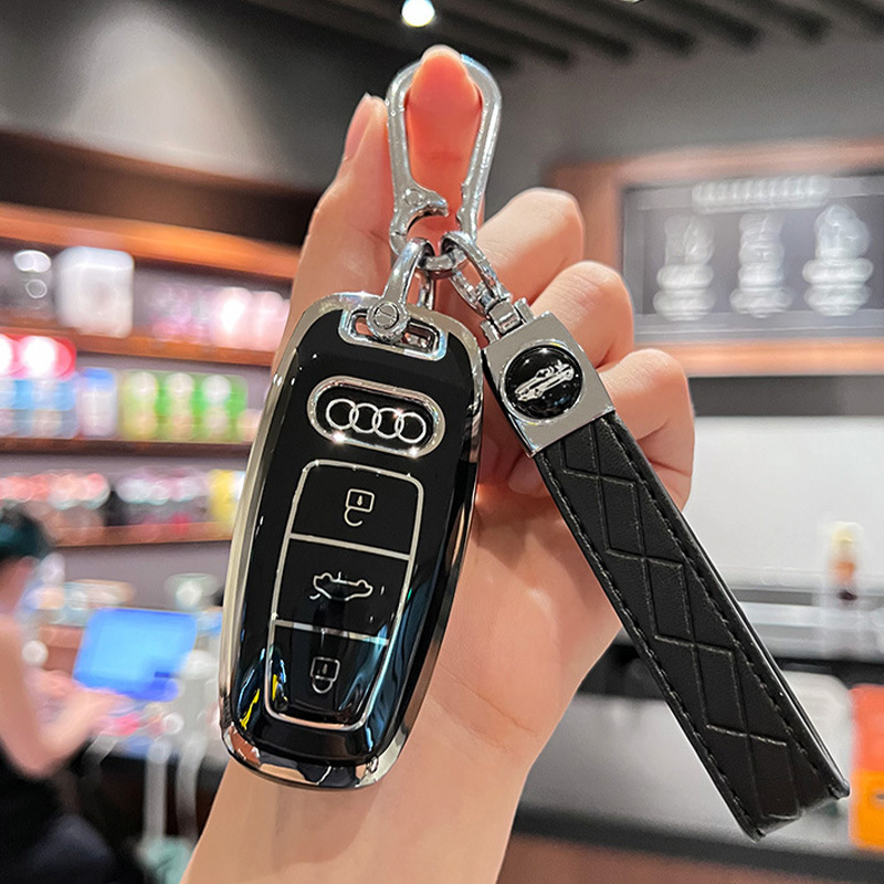 Suitable for 26 models of Audi A6L key cases, A4L car, Q5L men's, A3, A6, A8 high-end feel, A7L protection, Q7 key fob Suitable for 26 models of Audi A6L key cases, A4L car, Q5L men's, A3, A6, A8 high-end feel, A7L protection, Q7 key fob