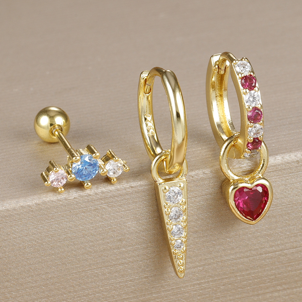 Holiday, Daily Occasion 1 Set Vintage Style Classic Style Geometric Heart Shape Copper Drop Earrings Earrings