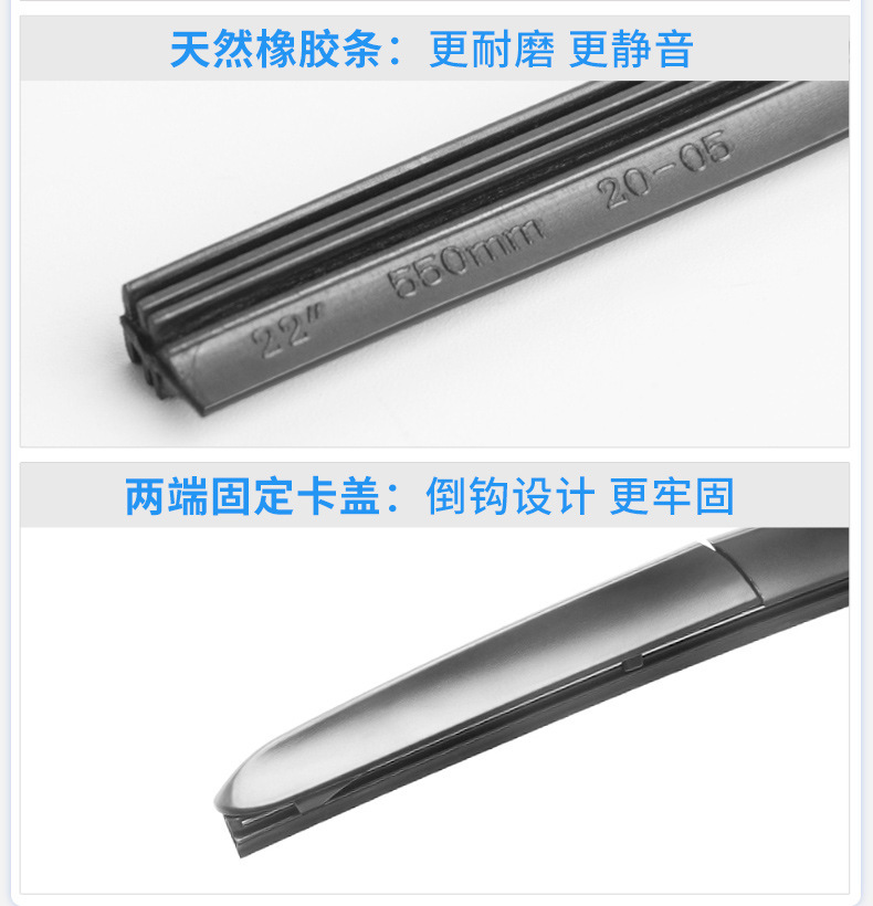 Suitable for Gac Trumpchi Gs4 Wiper Blades 23 Models 22 Years 21 Legend 20 Front and Rear Wiper Blades Wiper Boneless Strips