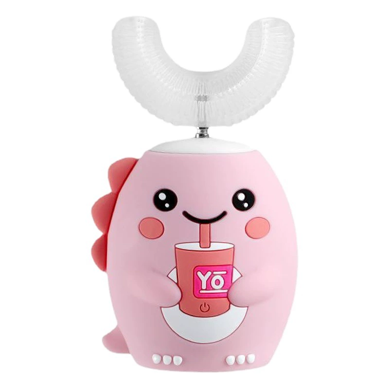 Детская электрическая зубная щетка u-тип 2-6-12 лет usb-очиститель для зубов детское мультяшное мягкое щетинное щетинное головка производителя оптом