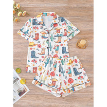 W 45511 Milk Silk Print Set ţ��˿ӡ����װ�羳����ͨ����
