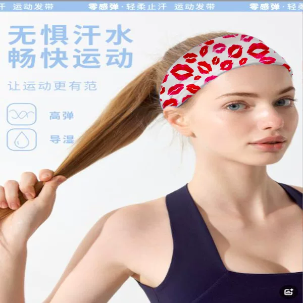 Headwear and Hair Accessories, New Style Hair Ties for Women, Breathable and Widened for Summer, Yoga Sports Headbands, Sweat-Absorbing Hair Bands, Sports Running Headscarves