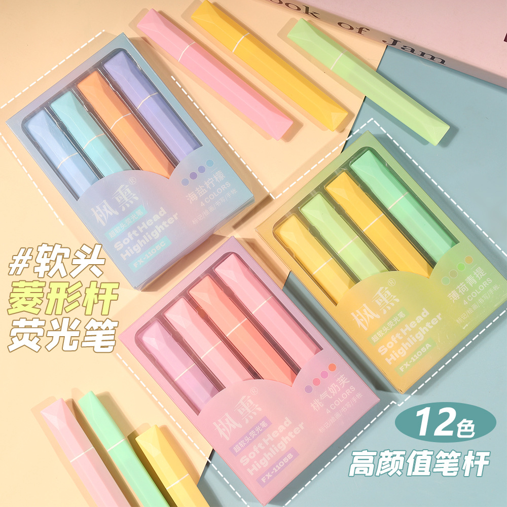 El nuevo marcador resaltador es un marcador de color de alto valor especial para estudiantes, un marcador de color de protección ocular