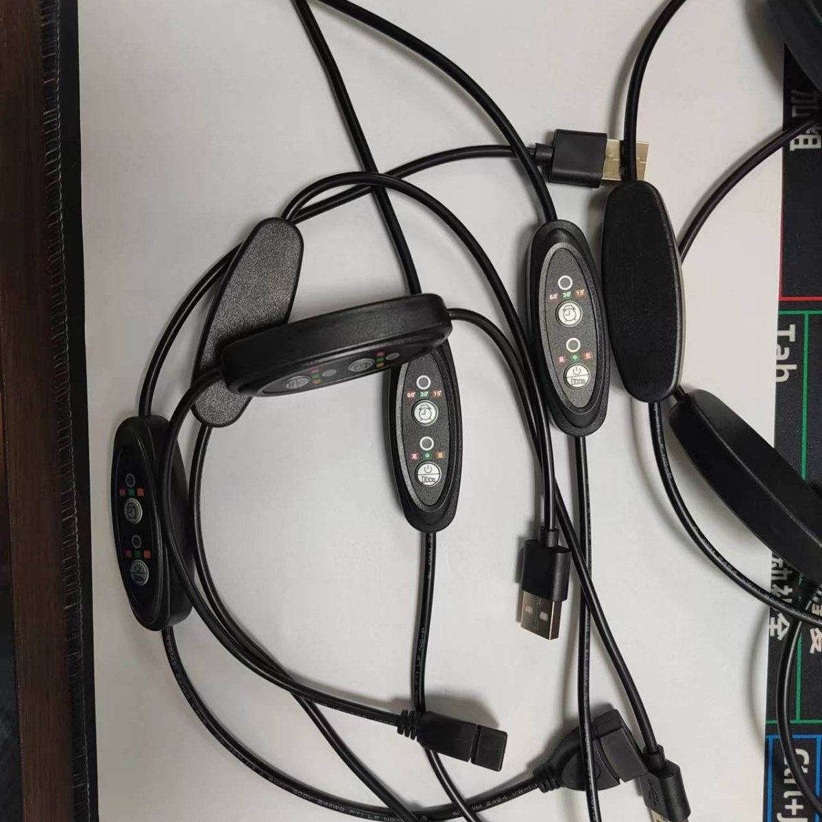 厂家直供调温开关线5-12V调温线加热片理疗品调温线发热枕头调温