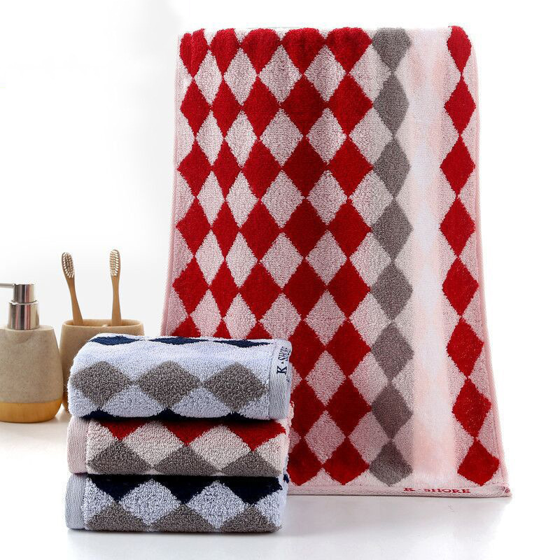 Gold Brand Towel Ga1096 Cotton Home Daily Use Face Towel Business Diamond Pattern Procurement Gift Welfare Logo Gold Brand Towel Ga1096 Cotton Home Daily Use Face Towel Business Diamond Pattern Procurement Gift Welfare Logo