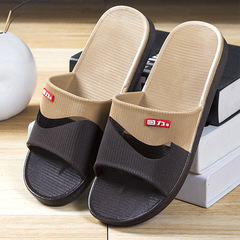 One-piece return forceful men's outdoor summer large size indoor bathroom anti-slip thick-soled men's plastic slippers wholesale
