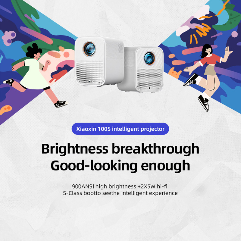 Lenovoしんちゃん100sプロジェクター超高精細家庭用1080p携帯プロジェクター新型ホテル投影卸売り|undefined