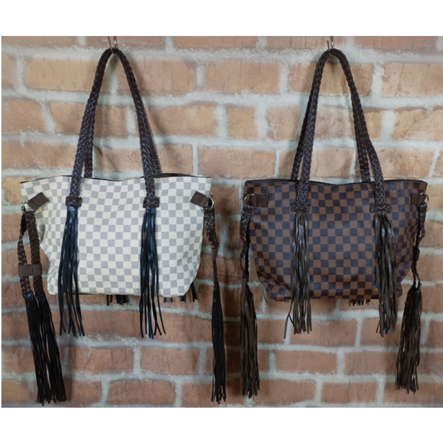 Amazon popular leather tassel bag bohemian handbag Western tassel shoulder bag cross-border tramp bag