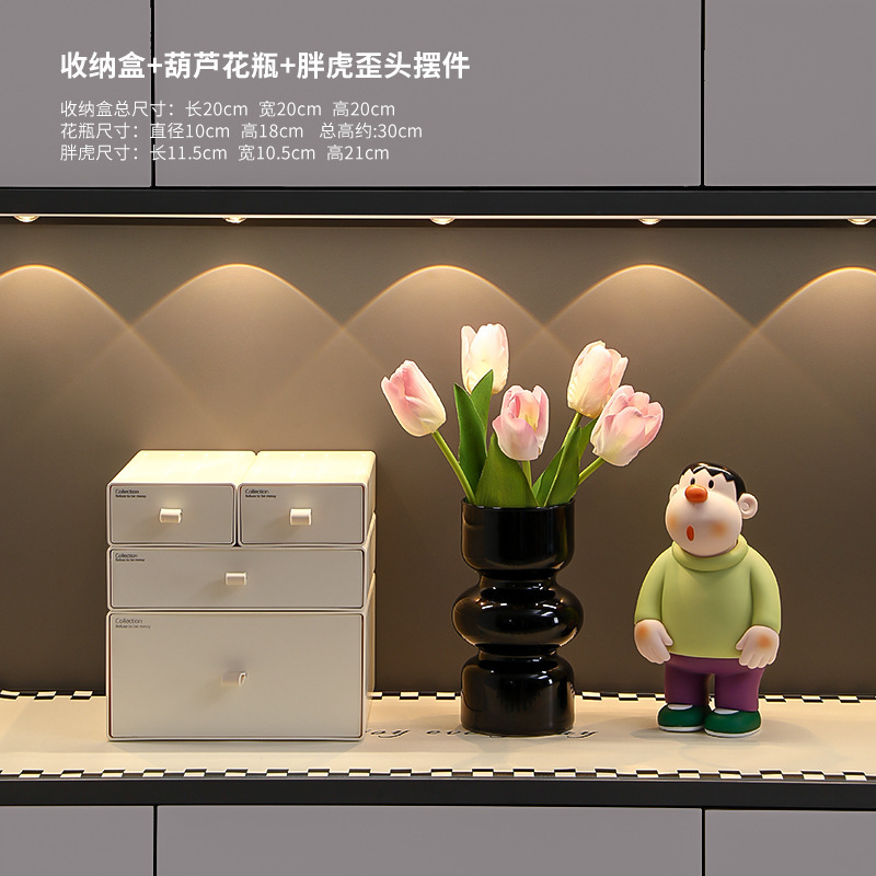 现代家居高级感入门玄关柜装饰品摆件客厅鞋柜钥匙收纳工艺品摆设|undefined