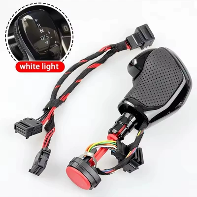 Cross-Border Applicable Led Gear Cab and accessories - painted-black-perforated-leather-white-light-automatic