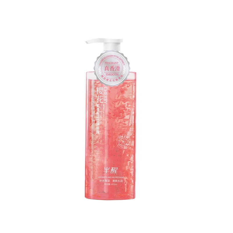 玫瑰樱花花瓣沐浴露温和保湿舒缓肌肤持久留香控油氨基酸沐浴露|undefined