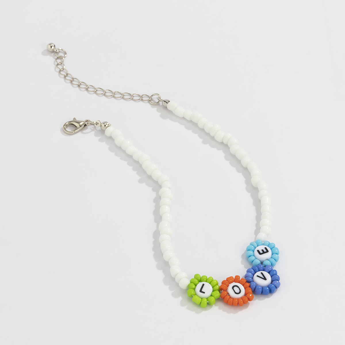 Wholesale Jewelry Ethnic Style Color Beades Flower Pendant Short Necklace Nihaojewelry display picture 264