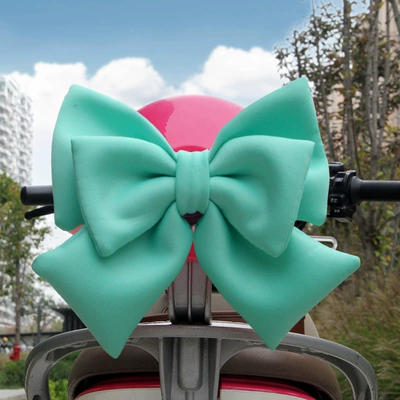 Other Electric Vehicle Accessories: bow decoration can be customized - fresh-green