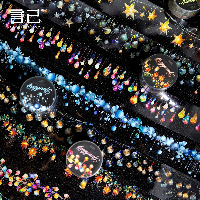 Ян Цзи Flash Party Series pet позолоченные ленты