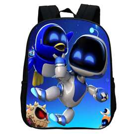 新品印花幼儿园 ASTRO BOT 机器人书包 卡通12寸双肩背包休闲轻便