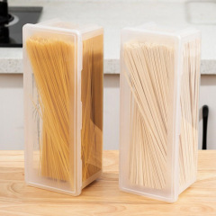 麺収納ケース卸売り長方形プラスチック冷蔵庫キッチン蓋付き雑穀シール食品保存ケースそうめんケース