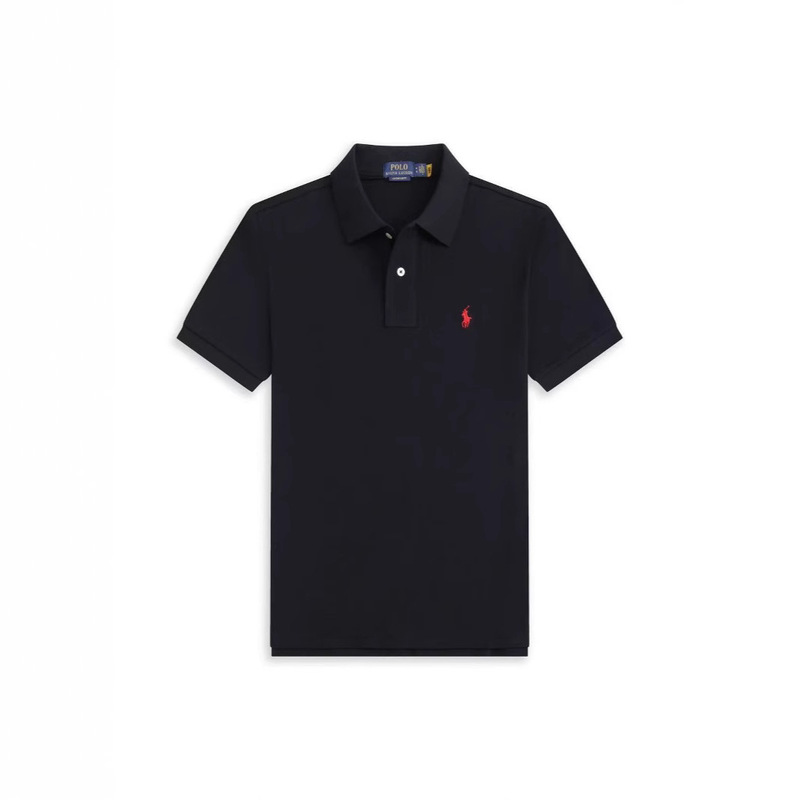 Paul Polo Shirt Men's Short-Sleeved T-Shirt with Lapel and Small Horse Logo Embroidery, Business Tencel Fabric, Loose Fit