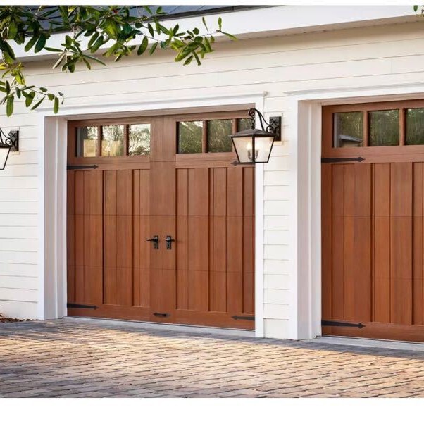 Customized Solid Wood Garage Doors: Create Personalized Artwork for Your Home Entrance