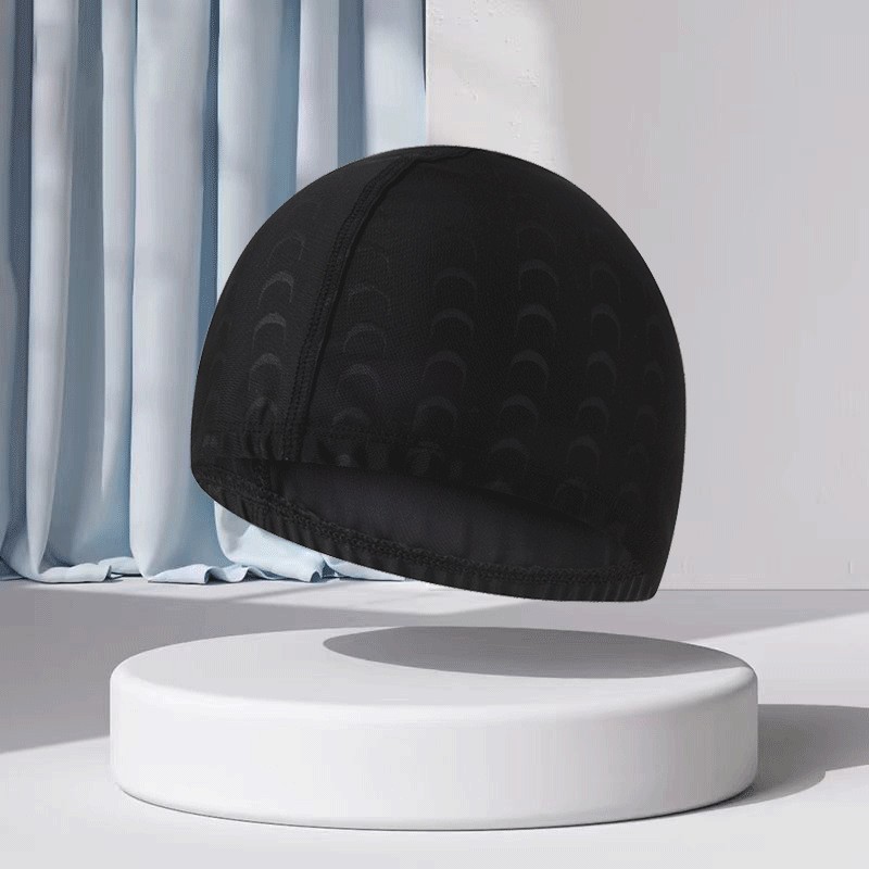 Gorro de natación de gran llama hombres adultos transpirable moda protección del oído no apriete nylon natación gorra fábrica al por mayor