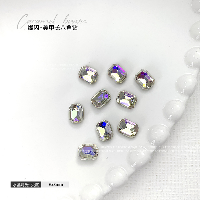 크리스탈 문라이트 6x8mm 싱글