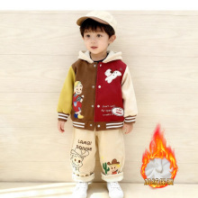 加工定制儿童外套2025秋款男童女童原田加绒外套男童上衣女童外套