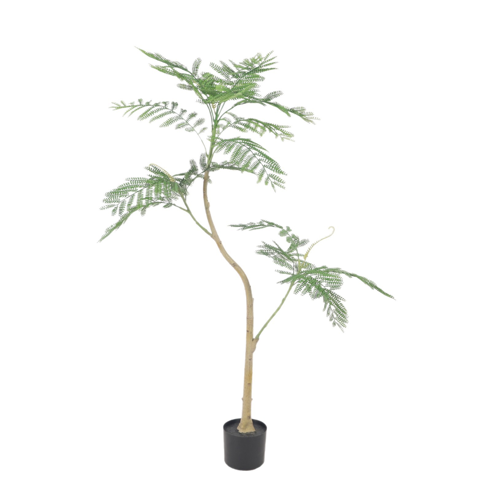 Jacaranda simulación planta verde piso en maceta planta biónica decoración interior sala de estar sofá decoración bonsai árbol falso