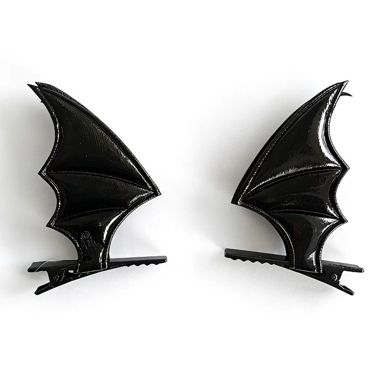 Cross-border Halloween tocadillos murciélagos clipes de cabello conjunto hornos de demonios extraños accesorios de fiesta hojas de cabello