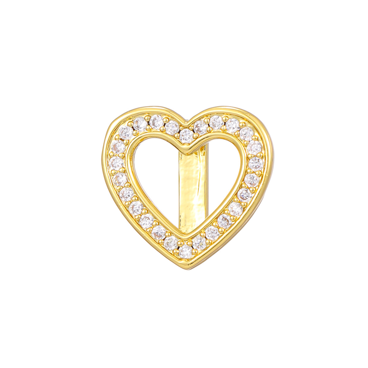 5g Weight Jewelry Accessories Jewelry Making Type Jewelry Accessories Classification 1 Piece Quantity Copper Material Heart Shape Pattern All Seasons Season Polished Finish Plating Design Simple Style, Shiny Style 1 Piece Copper Heart Shape Polished Jewelry Accessories Jewelry Accessories 14