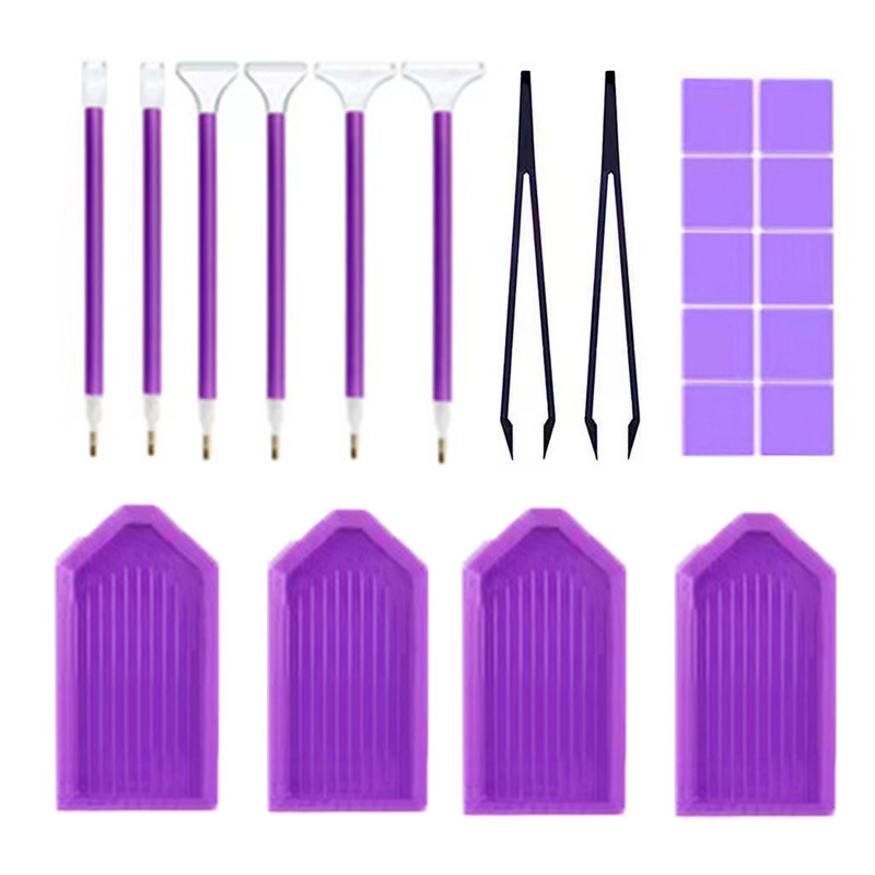 Diamond painting tool quick drill pen tool suit clay foreign trade drill small plate set Amazon new