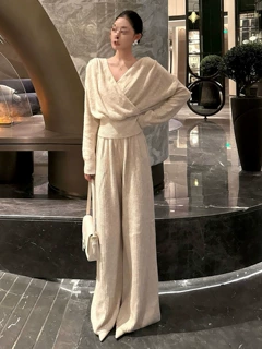 冬装高级新款针织套装女2026搭配秋冬季一整套休闲时尚穿大小姐感