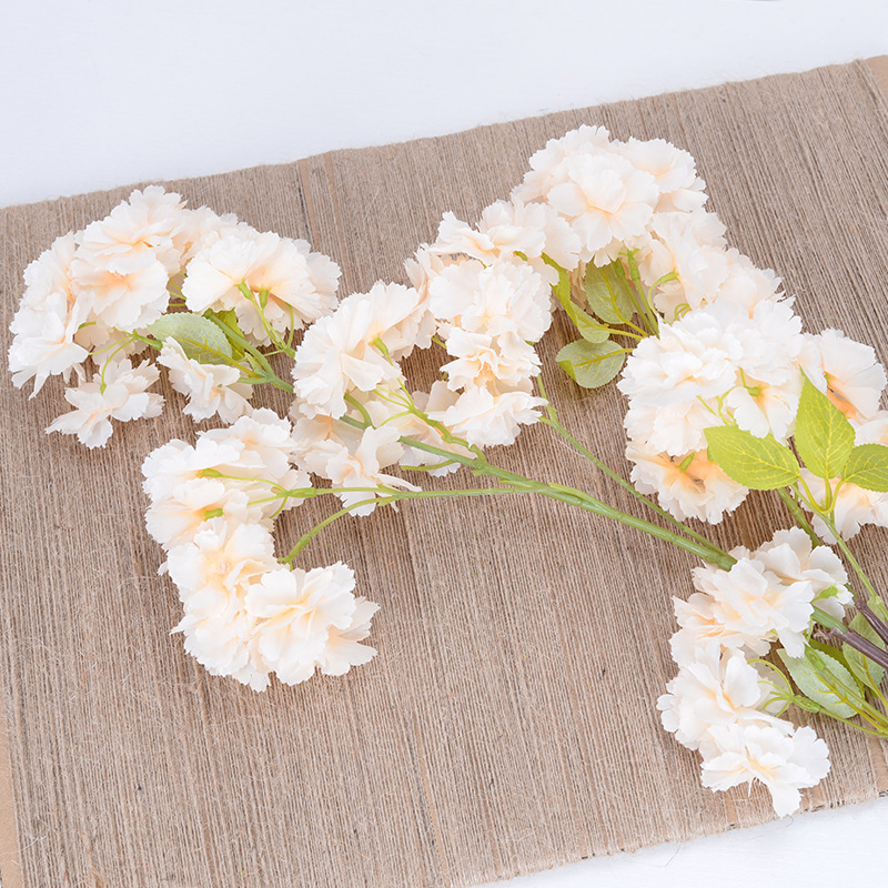 Colorful cherry blossom champagne color