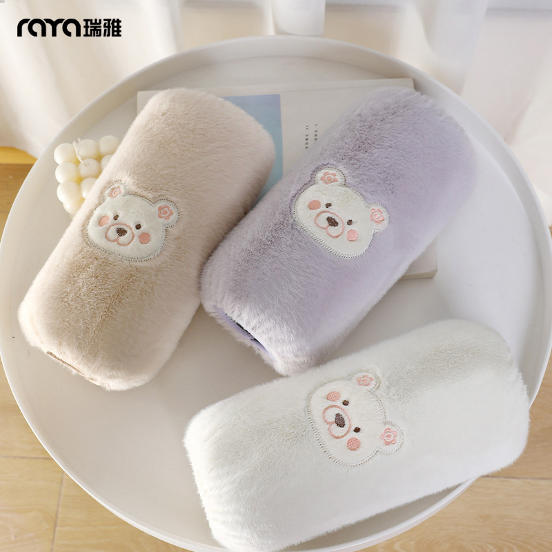 2026 New Plush Sleeve Covers for Women, Cute Autumn and Winter Adult Sleeve Protectors, Anti-Dirt Protective Sleeves for Office Work