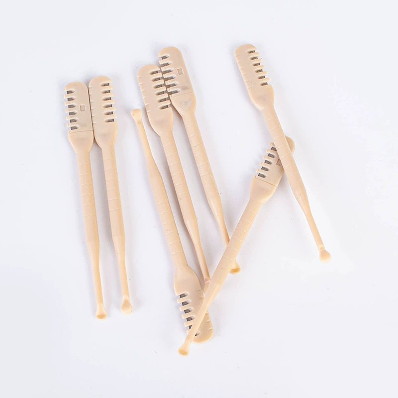 Двуглавое средство для удаления волос в носу ручная Чистка нож для волос в носу триммер для волос с ушами Портативный Женский Мужской триммер для волос в носу