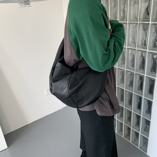 Bags for women  new style single shoulder pu soft leather dumpling bag crossbody bag versatile casual large capacity solid color women's bag trendy